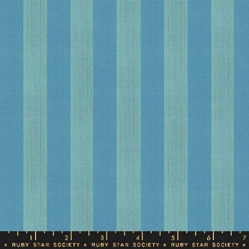 Warp & Weft Ooh Lucky Lucky Clothesline Stripe in Turquoise RS4124 11 - Ruby Star Society Sold by the Half Yard